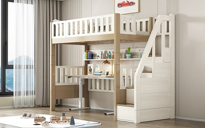 Space-saving modular loft beds for kids