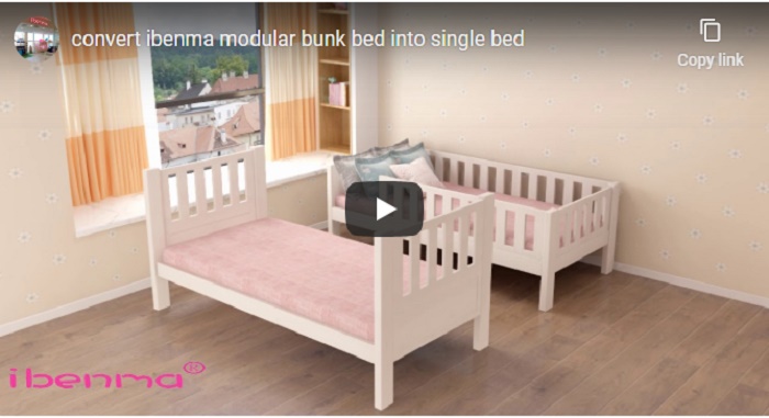 how to convert bunk bed to single bed