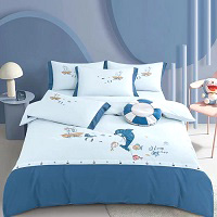 Children Bedding - Fitted Bedsheet - Cartoon Kids Bedding - Seaman