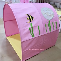Children Bed Canopy - Pink Sea world