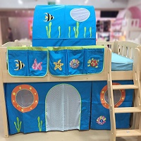 Children Bed Curtain - Sea World