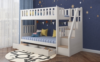 Children Bunk Bed with Stairs and Drawer - SM21A