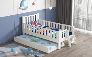 Todder Bed With Pullout Bed - Modular Design for Lifetime