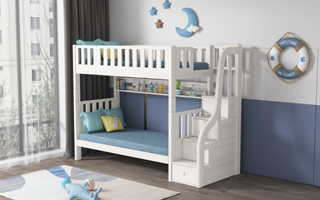 Modular Bunk Bed - Storage Staircase - High Bunk Bed For Kids - SM204A