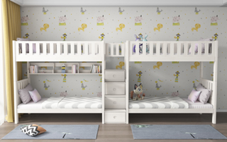 Cascaded Bunk Bed - Bunk Bed With Storage - Single or Super Single - SM204A