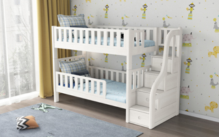 Kids Bunk Bed - Child-friendly Storage Staircase - Modular Design - SM21A