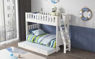 Space-Saving Bunk Bed - Ergonomic Ladder - SM22A