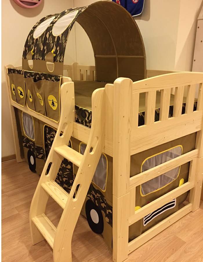 Children bunk bed canopy
