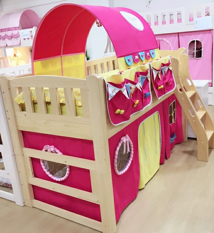 children loft bed in theme design