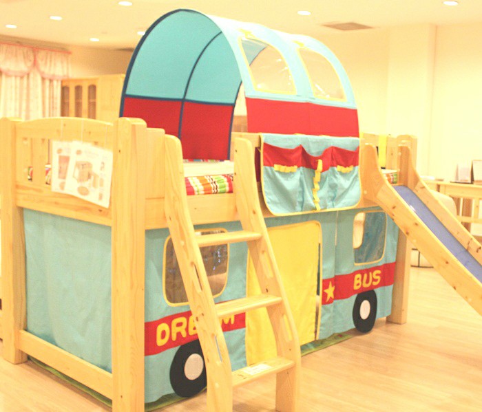 Children loft bed curtain - Dream Bus