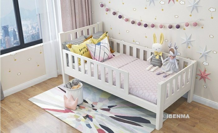 todder bed with guard rail
