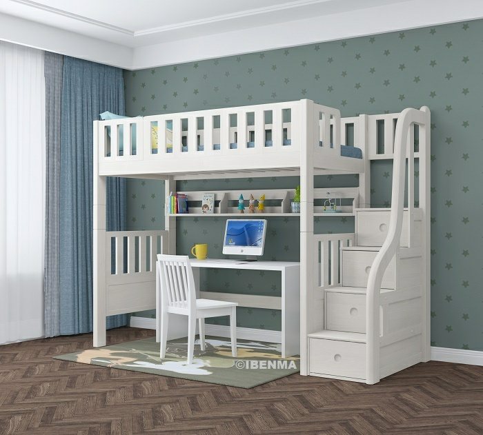 ibenma Modular Bunk Bed | Children loft bed |&nbsp;Space-saving loft&nbsp;Bed