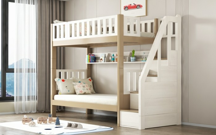 Children Bunk Bed with Staircase (SM204A Fusion)
