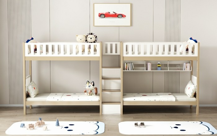Jumbo Bunk Bed with Storage (SM204A-202A-Fusion)