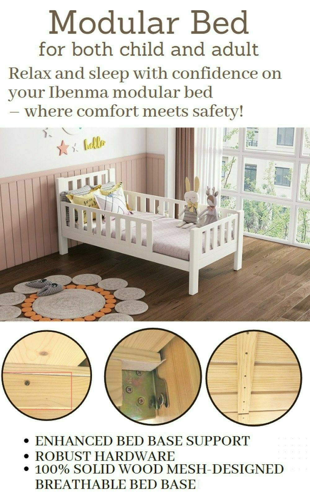 Safety and comfort features of our modular children's bed