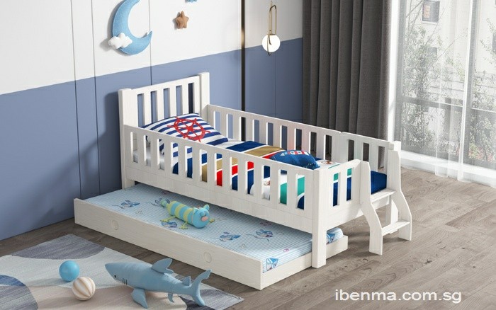 Todder Bed With Pullout Bed - Modular Design for Lifetime