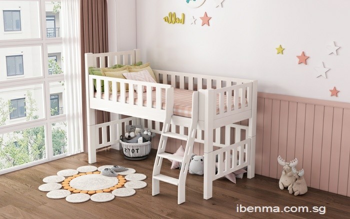 low height bunk bed for toddler