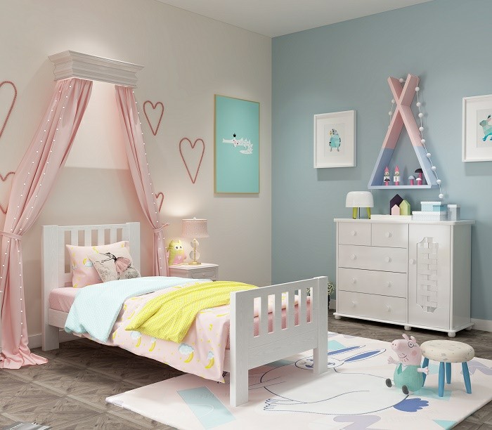 Modular Single Bed System for Kids and Adults