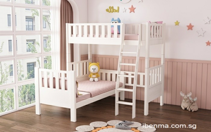 L-Type Bunk and Loft Bed Configuration