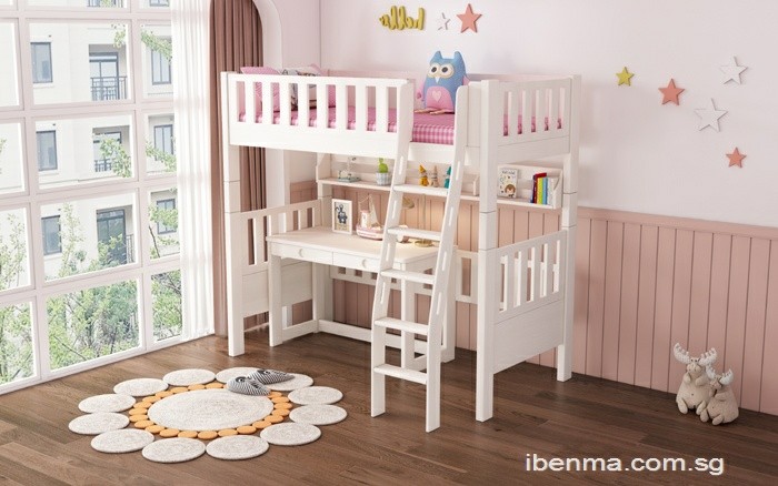 space-saving modular bunk bed for children