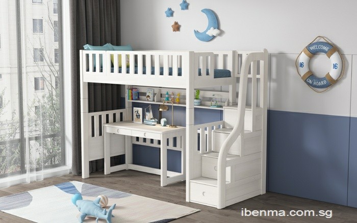 Loft Bed Designed for Adult Use in Small Spaces