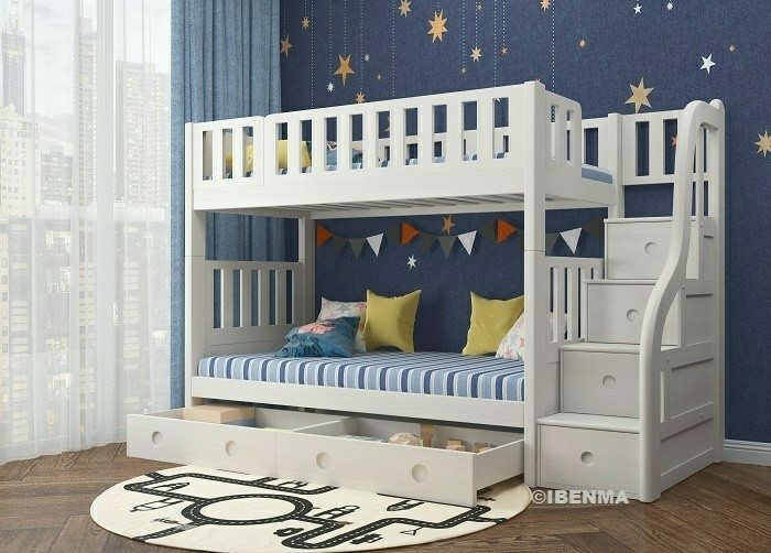 Storage Bunk Bed - Kids Bunk Bed - Single and Super Single - SM21A