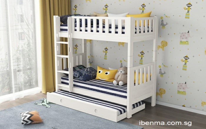 Triple Bunk Bed with Trundle Option